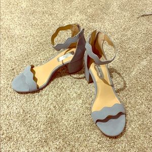 Light blue high heels